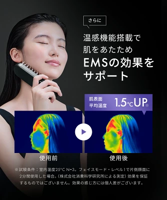 サロニアEMSリフトブラシ3Dケアの特長