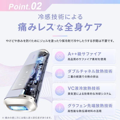 Ulike Air Pro Sの冷感技術