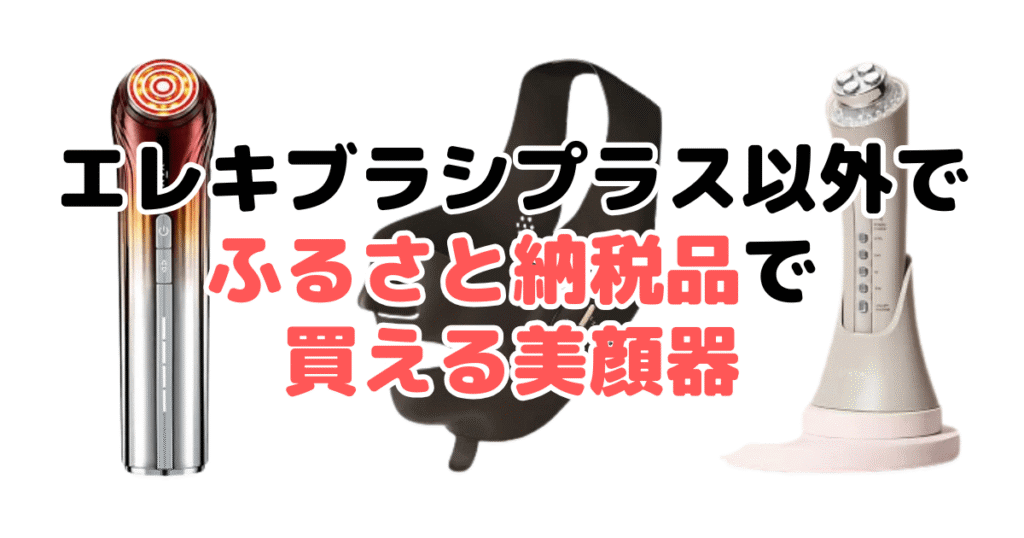 エレキブラシプラス以外で「ふるさと納税品で買える美顔器」